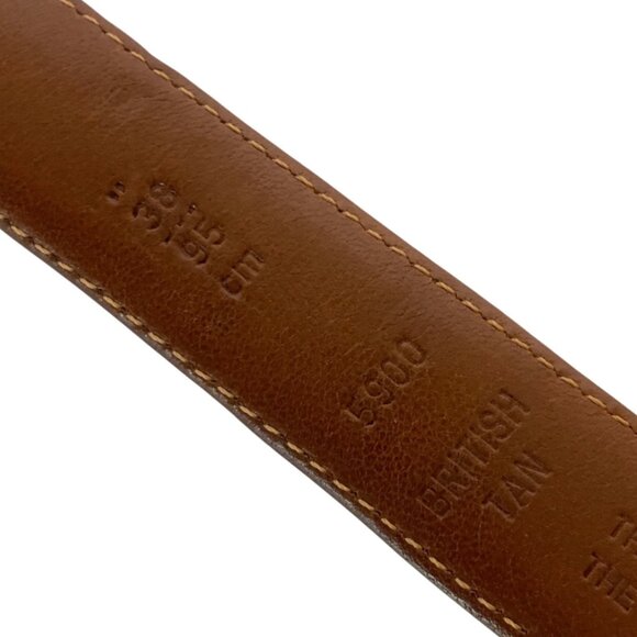 Vintage Coach Mens Leather Belt Size 36 British Tan English Bridle Leather 5900 - Picture 3 of 4